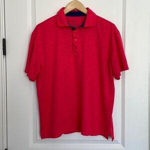 Tailorbyrd Men’s Golf Polo Shirt Coral XL